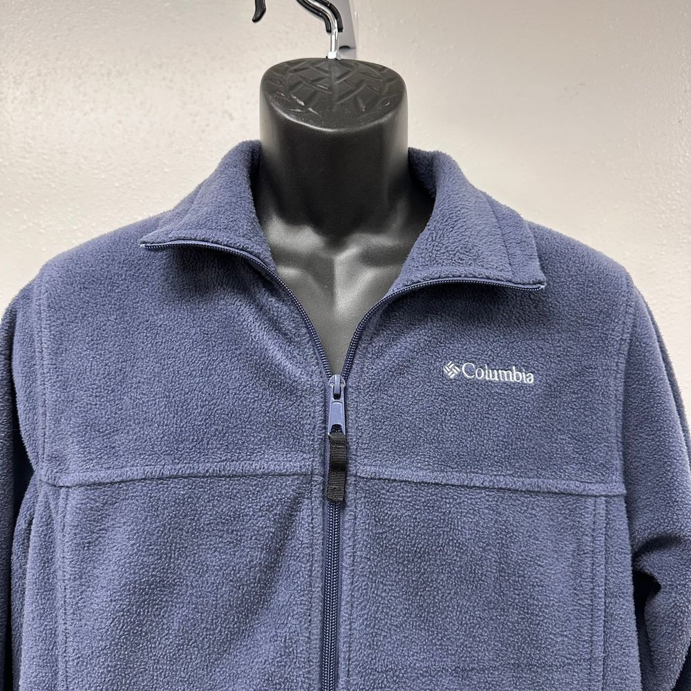 Columbia Blue Fleece Warm Fall Zipper Jacket